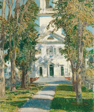 The Church at Gloucester Childe Hassam